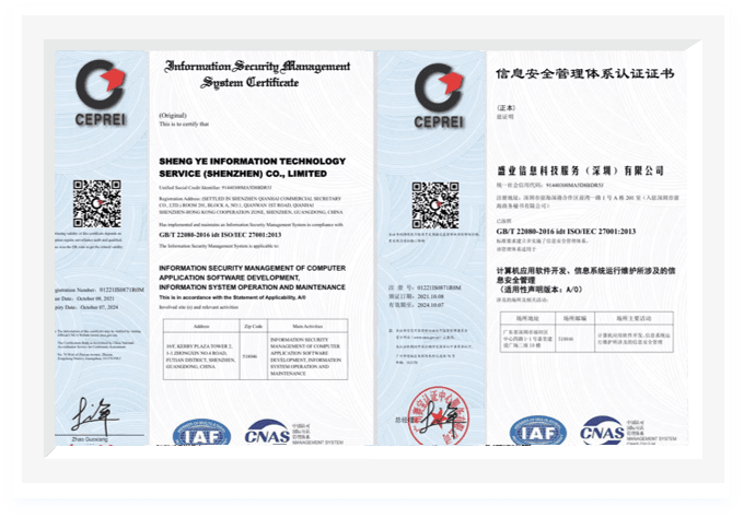 ISO/IEC 27001:2013 Information Security Management System Certification